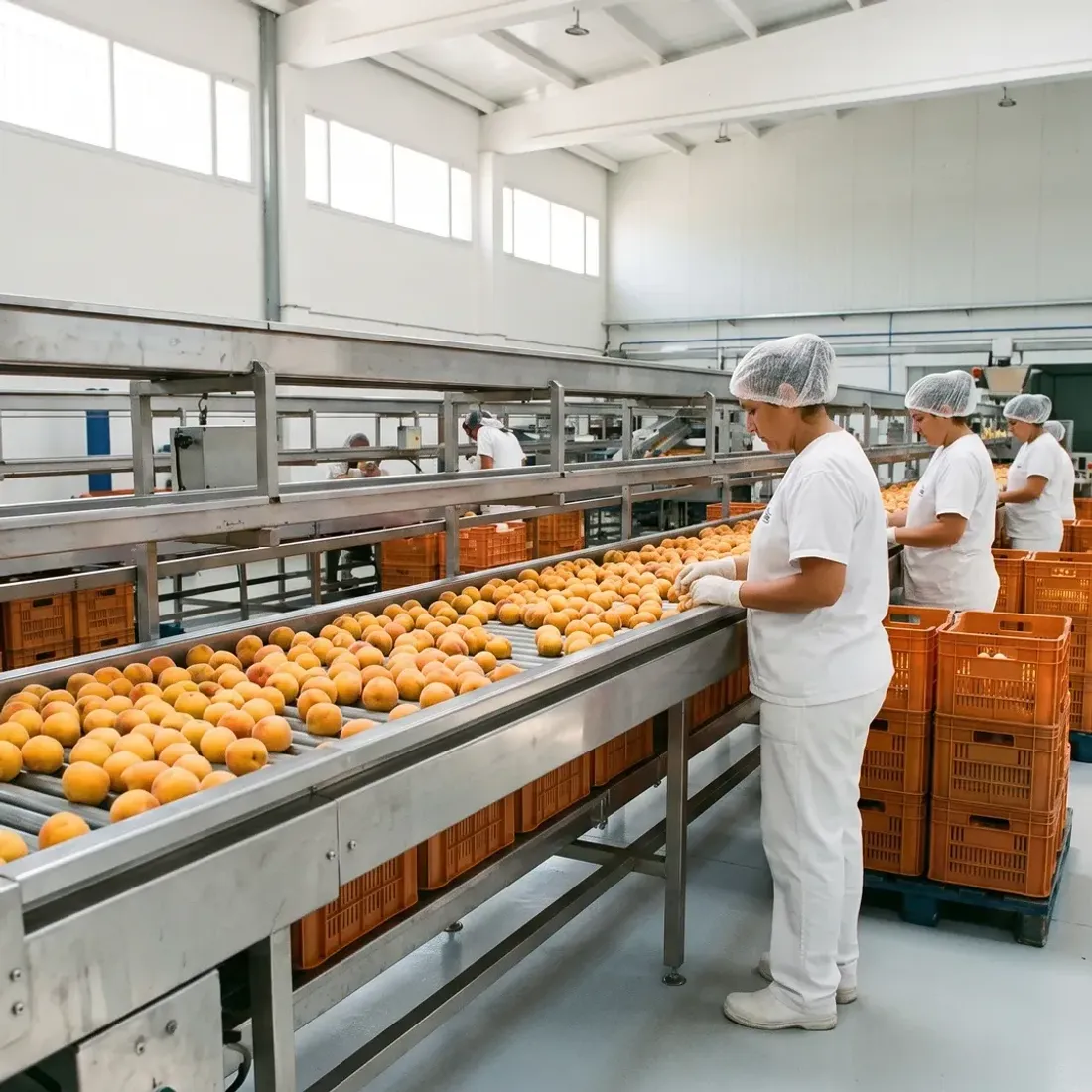Línea de empaque de fruta (ejemplo)